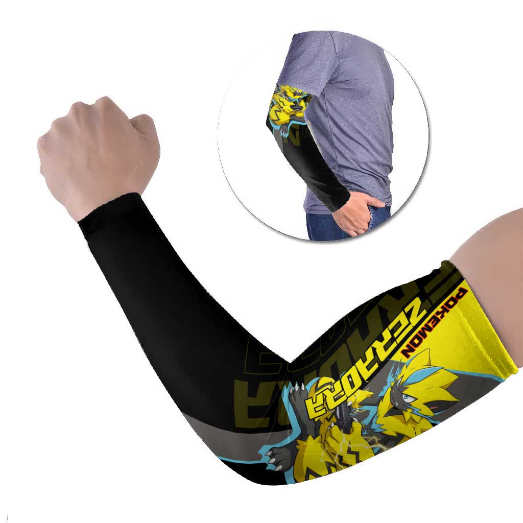 Zeraora Poké Arm Sleeves Electric Neon Anime Style