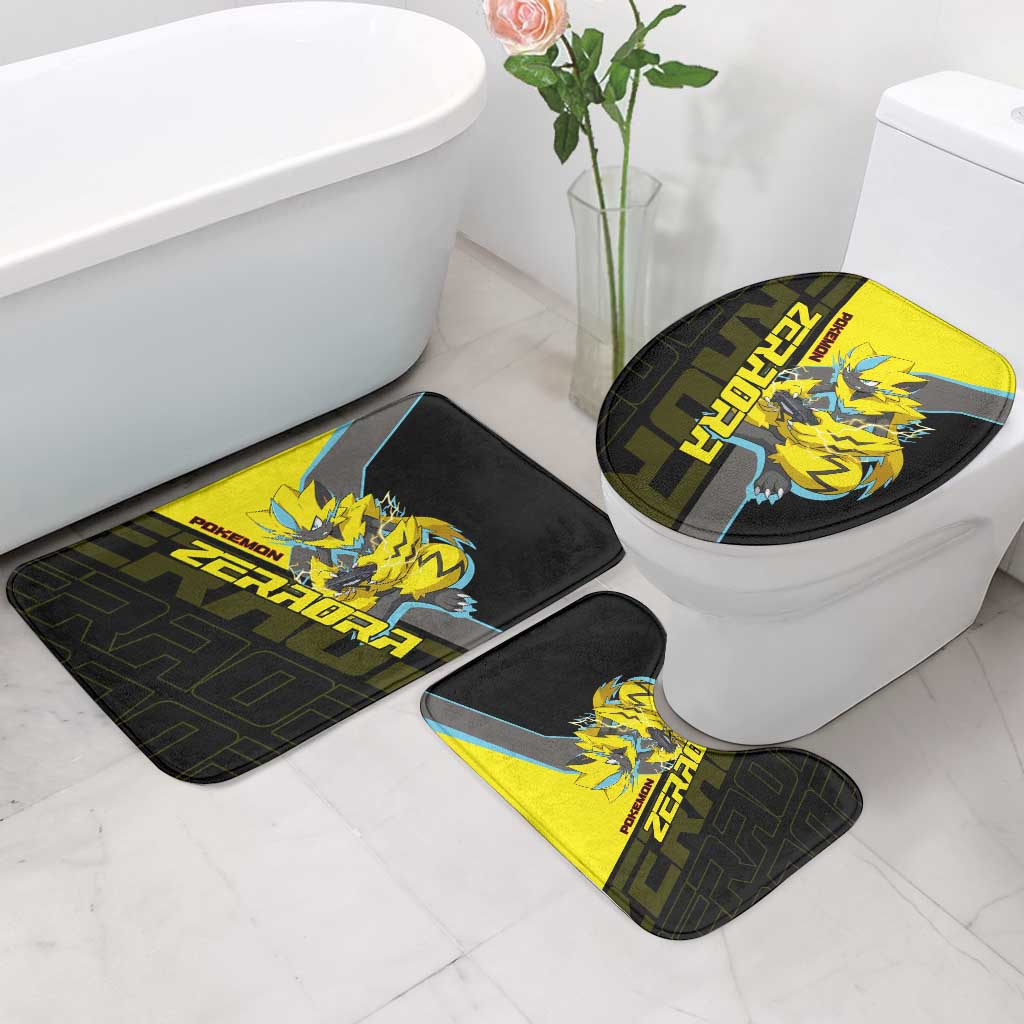 Zeraora Poké Bathroom Set Electric Neon Anime Style