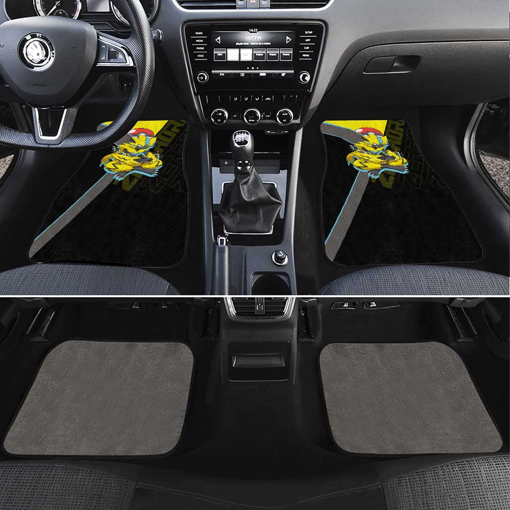 Zeraora Poké Car Mats Electric Neon Anime Style