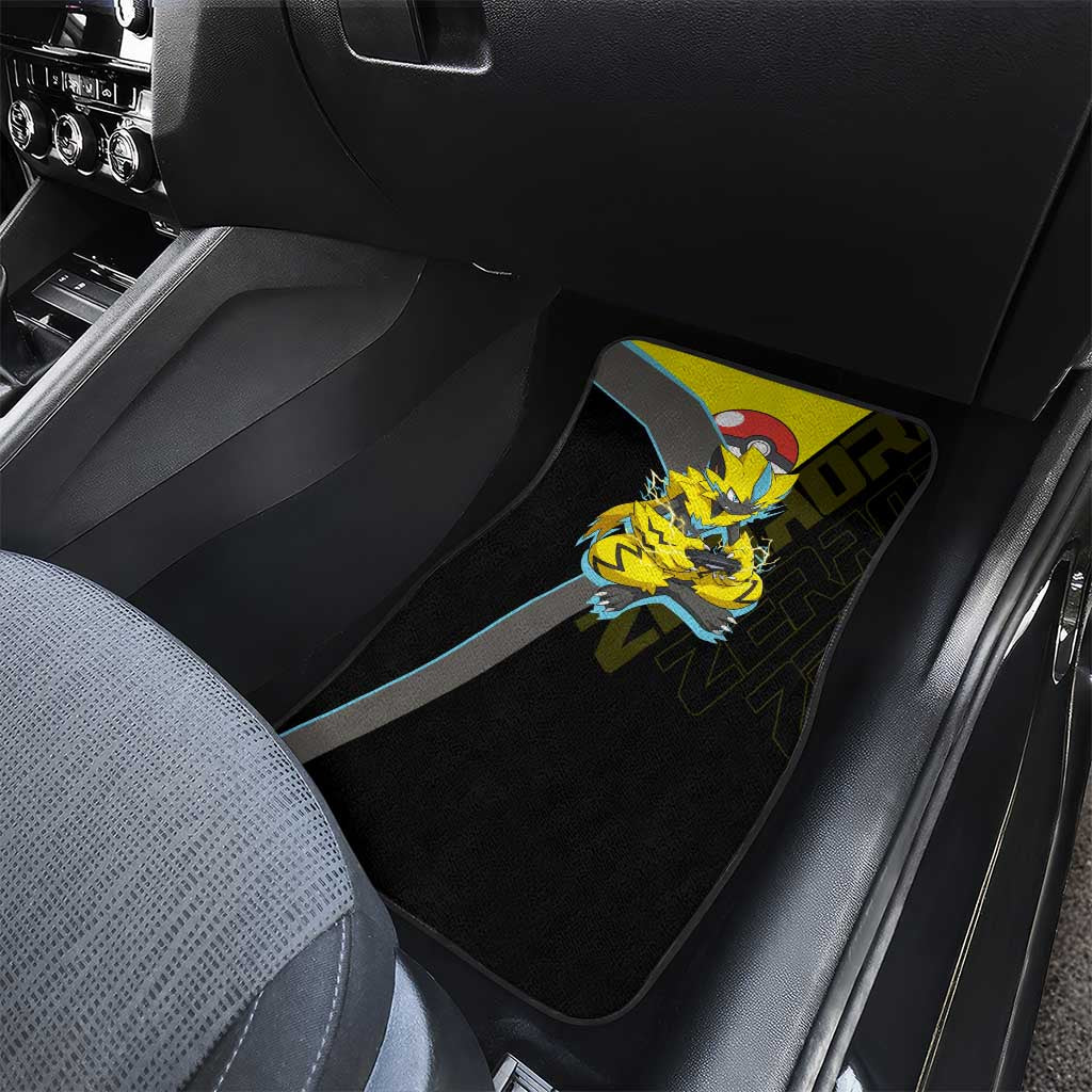 Zeraora Poké Car Mats Electric Neon Anime Style