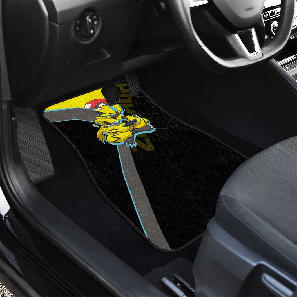 Zeraora Poké Car Mats Electric Neon Anime Style