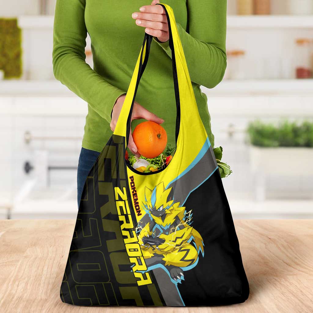 Zeraora Poké Grocery Bag Electric Neon Anime Style