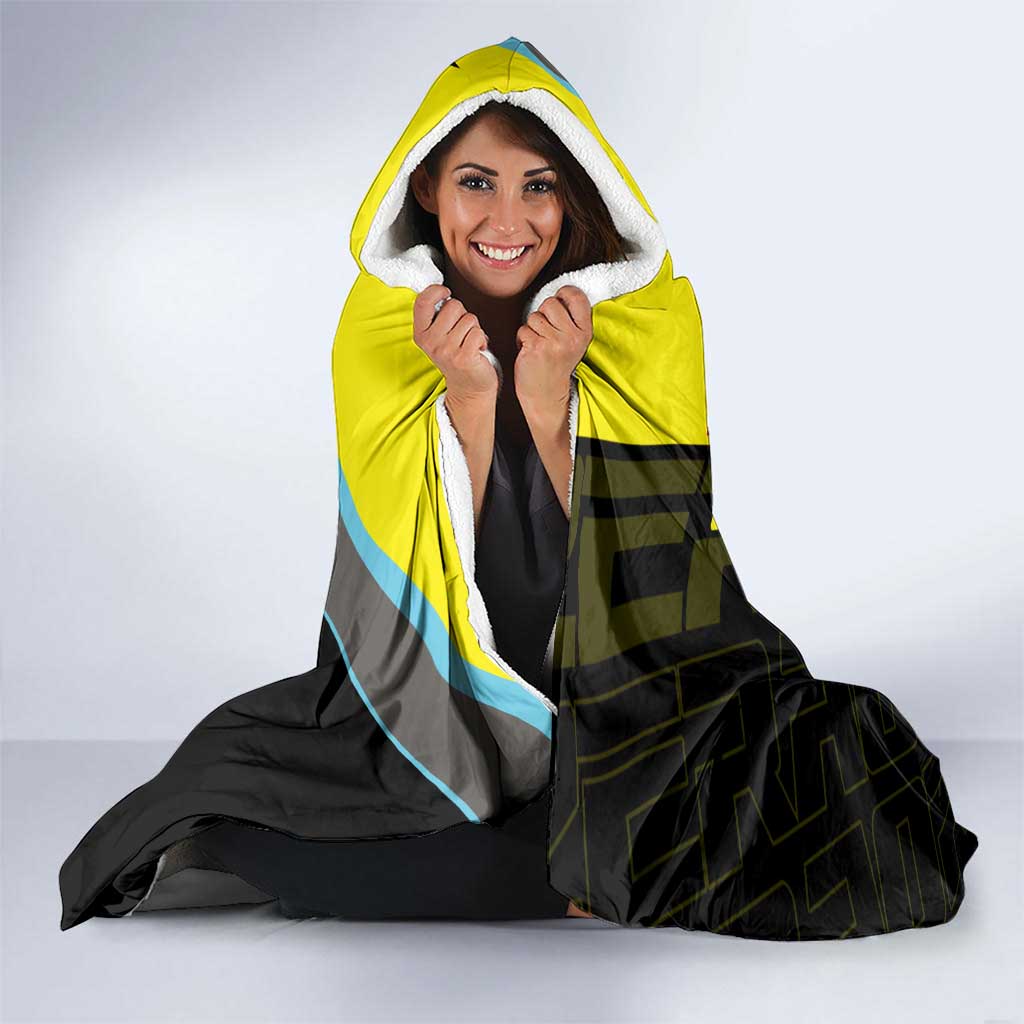 Zeraora Poké Hooded Blanket Electric Neon Anime Style