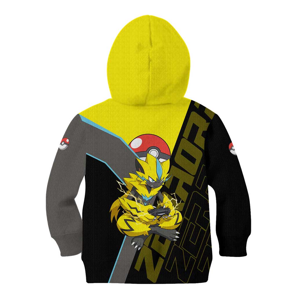 Zeraora Poké Kid Hoodie Electric Neon Anime Style