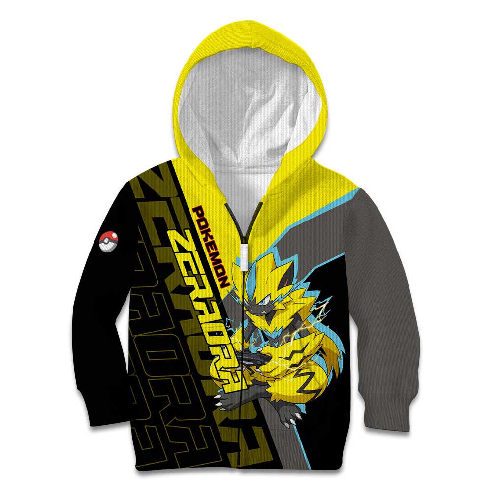 Zeraora Poké Kid Hoodie Electric Neon Anime Style
