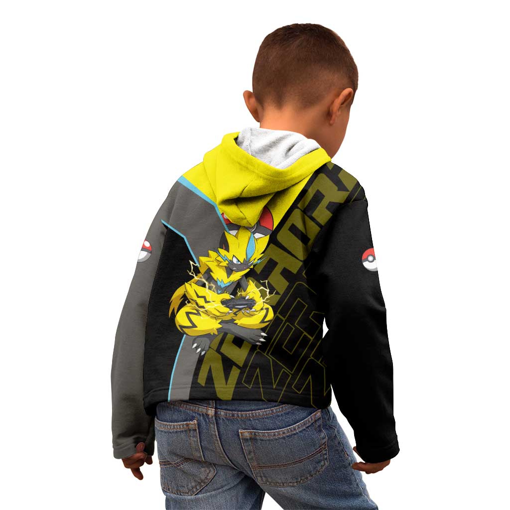 Zeraora Poké Kid Hoodie Electric Neon Anime Style