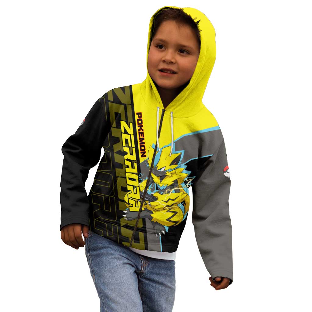 Zeraora Poké Kid Hoodie Electric Neon Anime Style