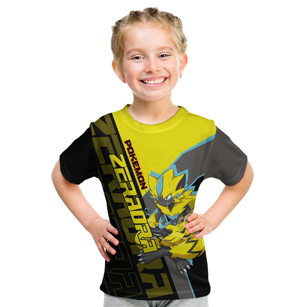 Zeraora Poké Kid T Shirt Electric Neon Anime Style