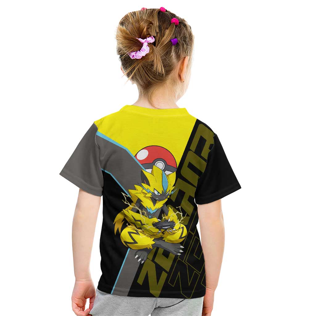Zeraora Poké Kid T Shirt Electric Neon Anime Style
