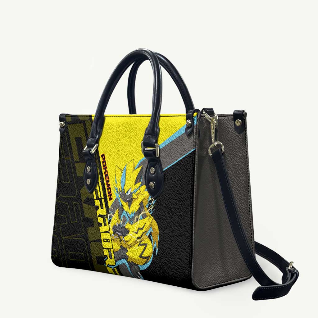 Zeraora Poké Leather Bag Electric Neon Anime Style