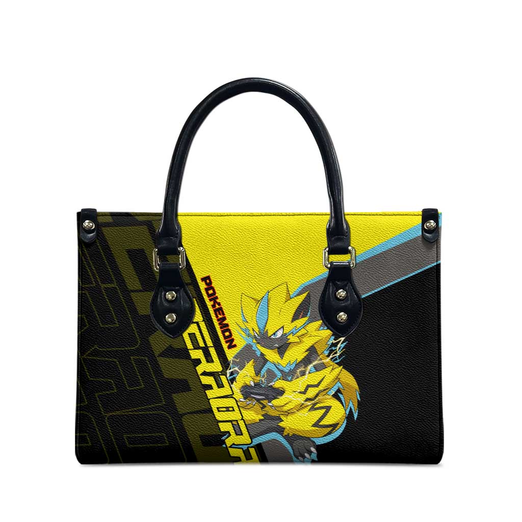 Zeraora Poké Leather Bag Electric Neon Anime Style