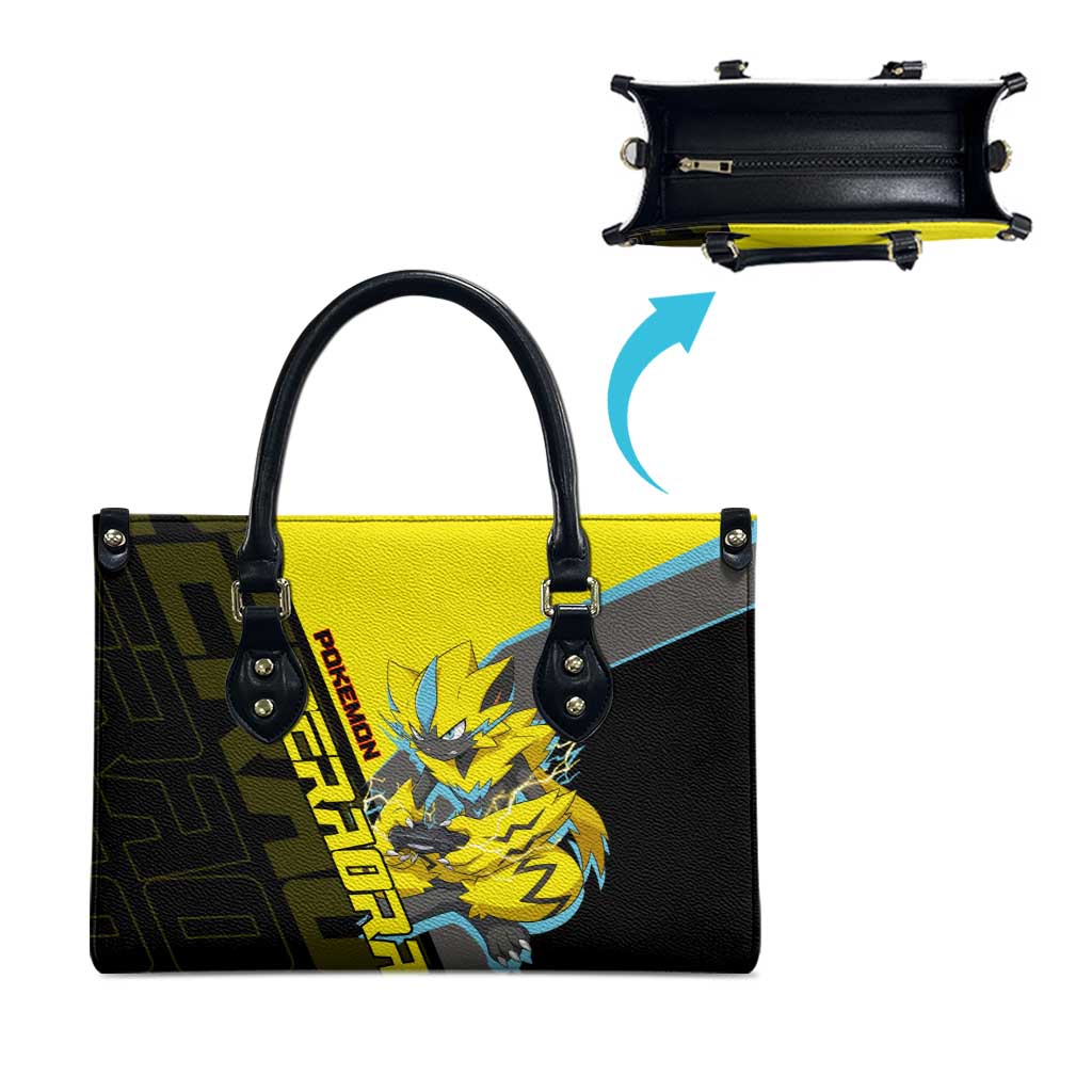 Zeraora Poké Leather Bag Electric Neon Anime Style