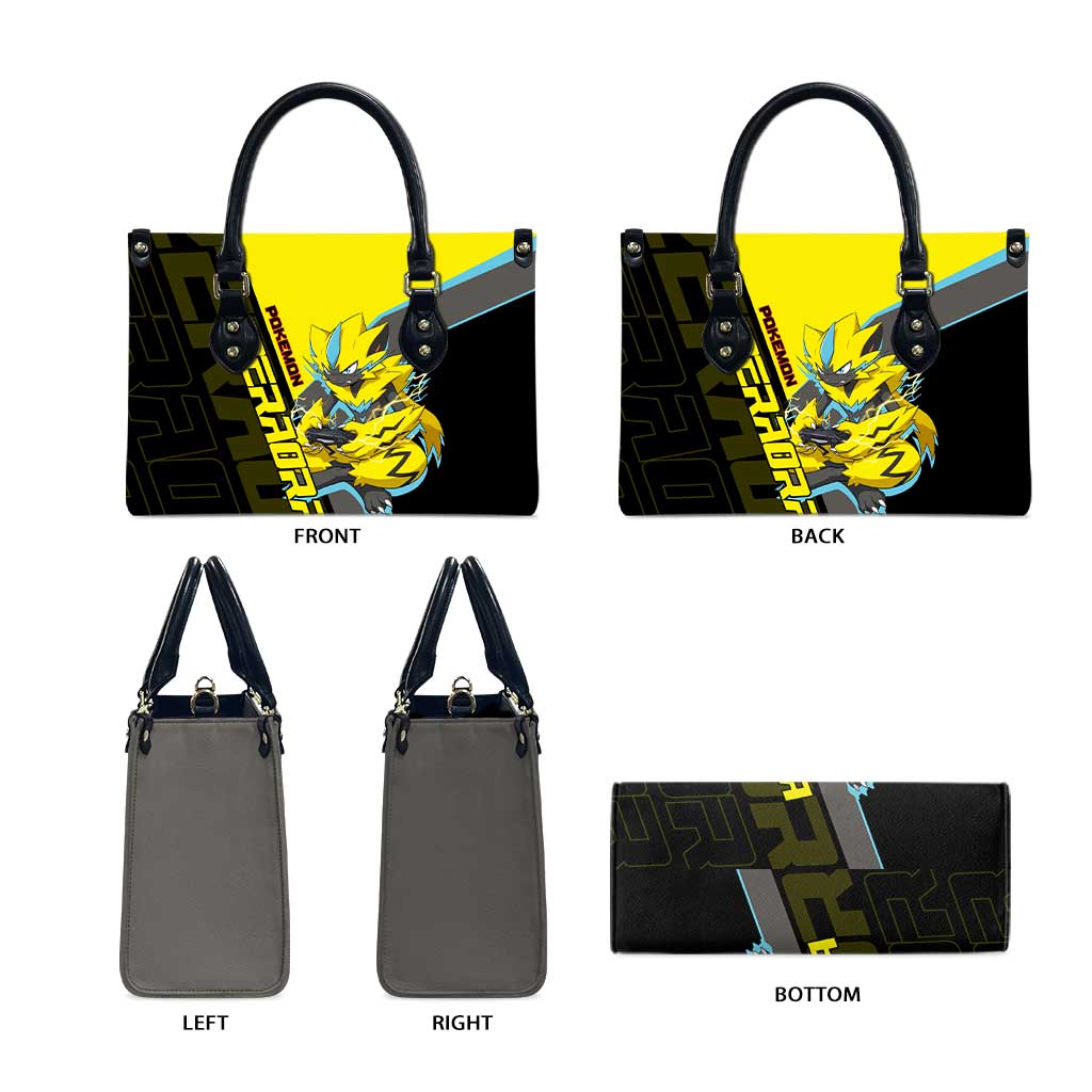 Zeraora Poké Leather Bag Electric Neon Anime Style