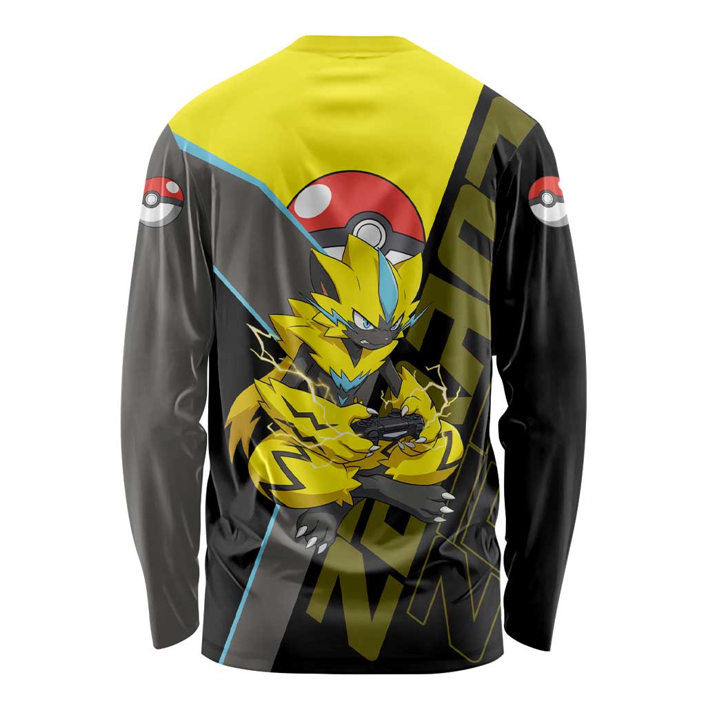 Zeraora Poké Long Sleeve Shirt Electric Neon Anime Style