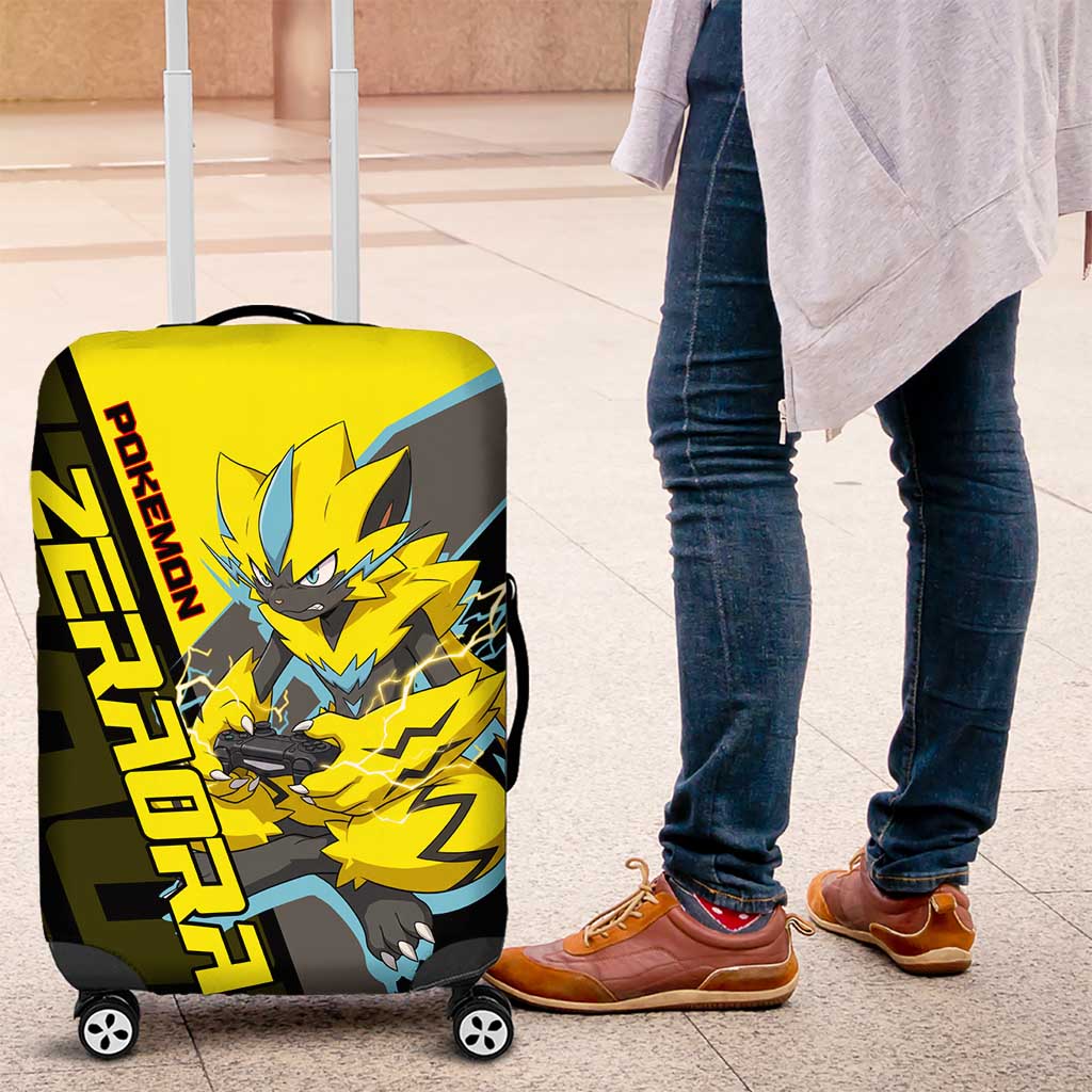 Zeraora Poké Luggage Cover Electric Neon Anime Style
