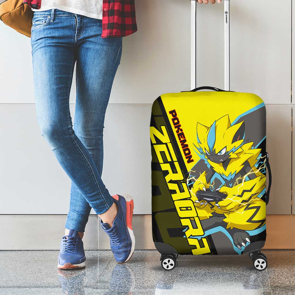 Zeraora Poké Luggage Cover Electric Neon Anime Style
