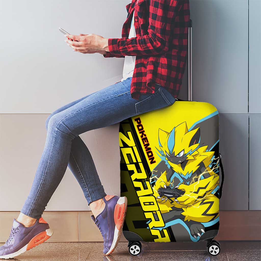Zeraora Poké Luggage Cover Electric Neon Anime Style