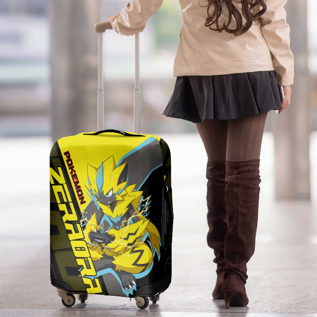 Zeraora Poké Luggage Cover Electric Neon Anime Style