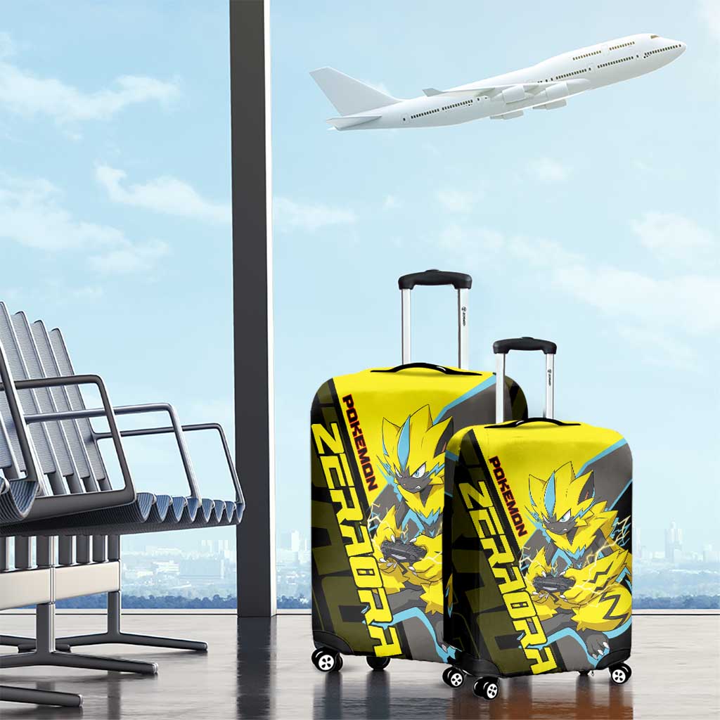 Zeraora Poké Luggage Cover Electric Neon Anime Style