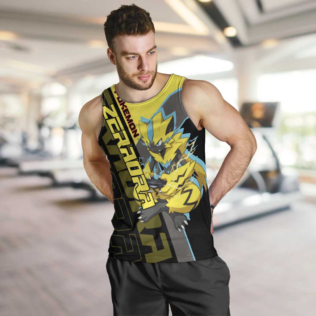 Zeraora Poké Men Tank Top Electric Neon Anime Style