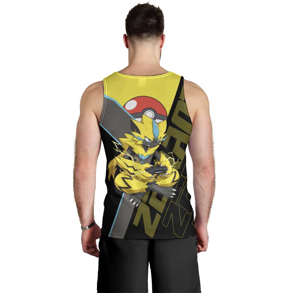 Zeraora Poké Men Tank Top Electric Neon Anime Style