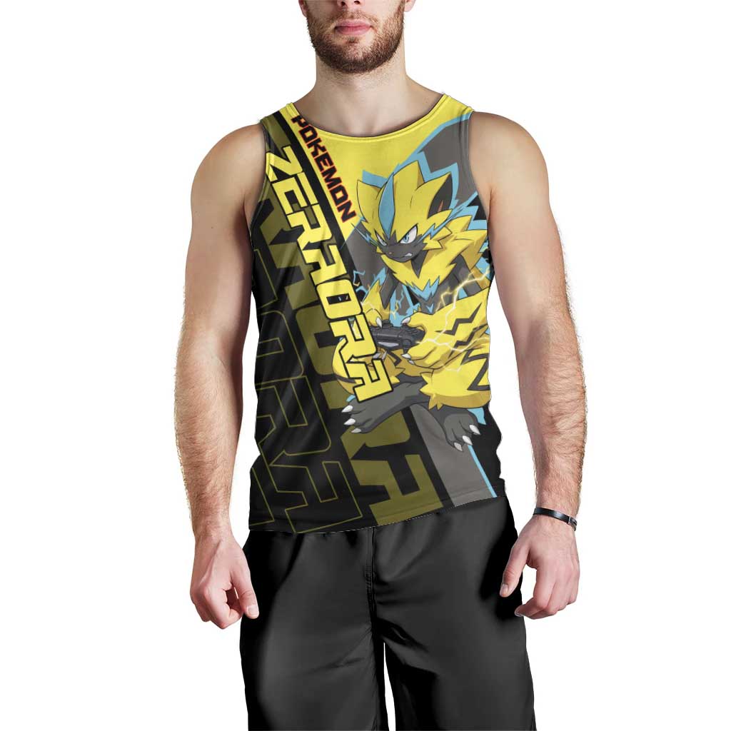 Zeraora Poké Men Tank Top Electric Neon Anime Style