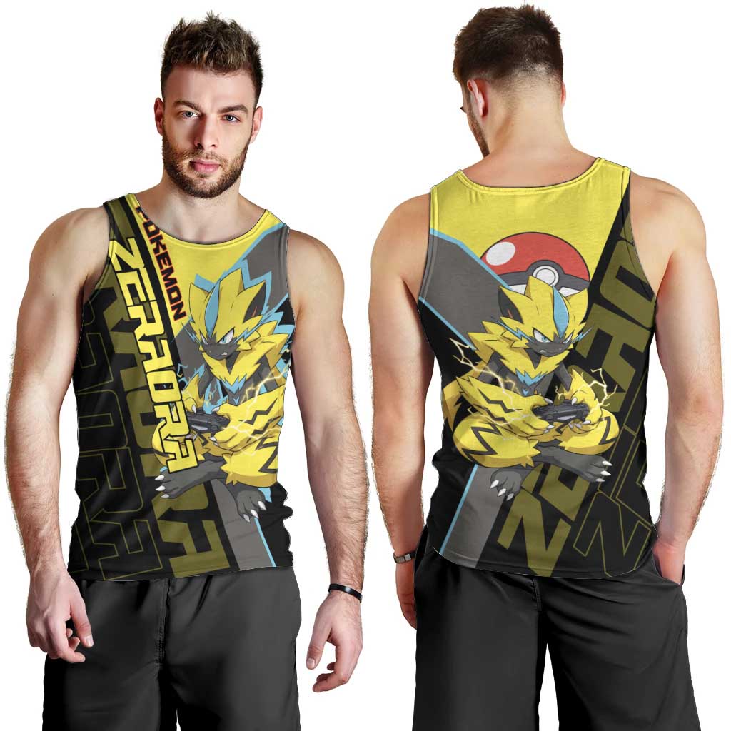 Zeraora Poké Men Tank Top Electric Neon Anime Style