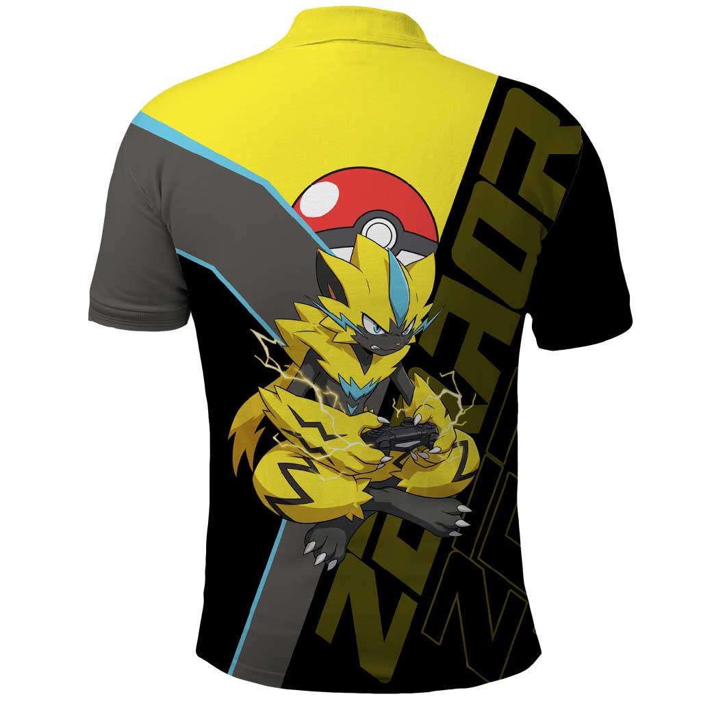 Zeraora Poké Polo Shirt Electric Neon Anime Style
