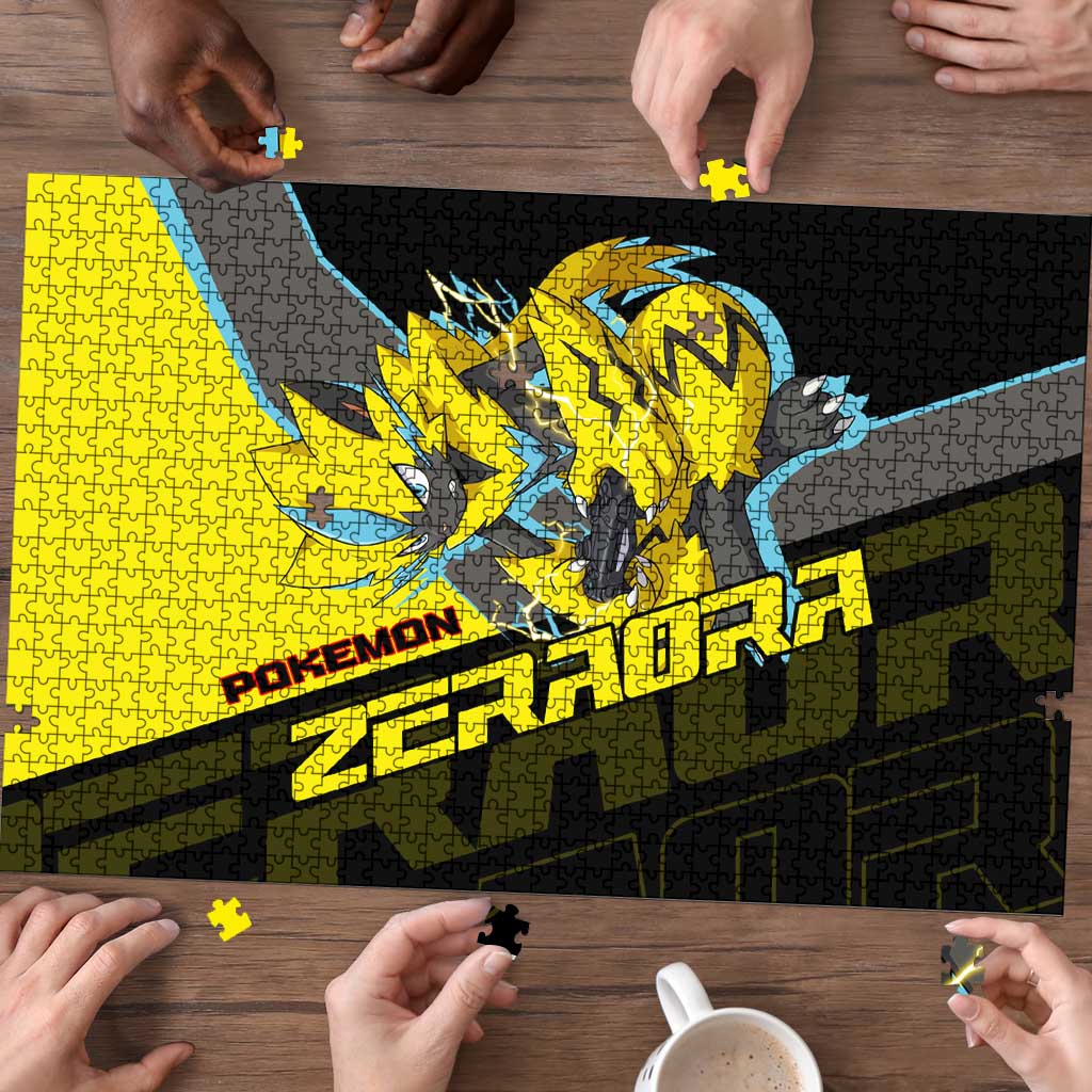 Zeraora Poké Puzzle Electric Neon Anime Style