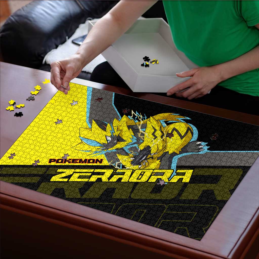 Zeraora Poké Puzzle Electric Neon Anime Style