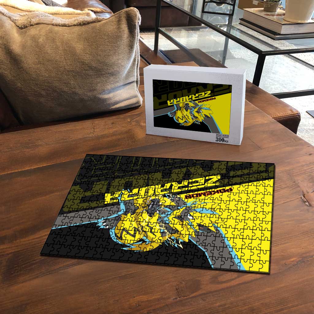 Zeraora Poké Puzzle Electric Neon Anime Style