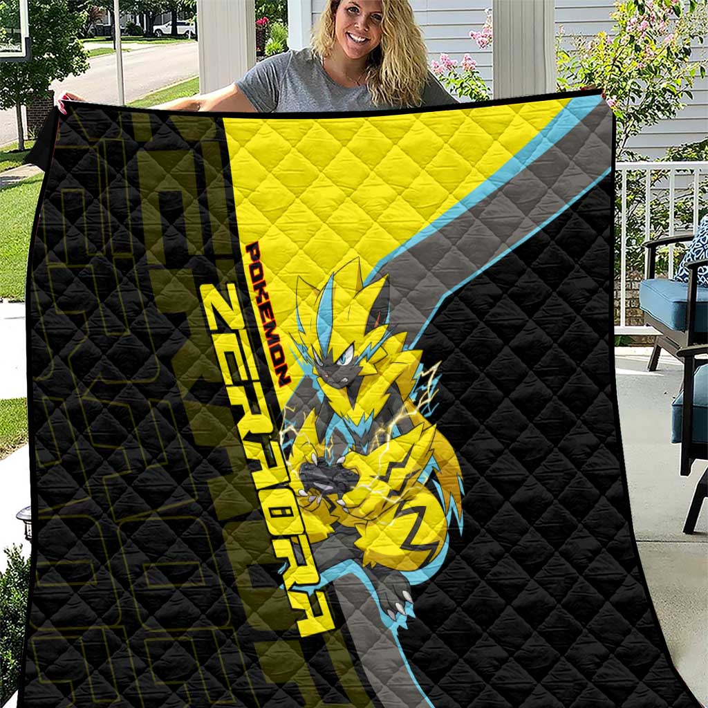 Zeraora Poké Quilt Electric Neon Anime Style