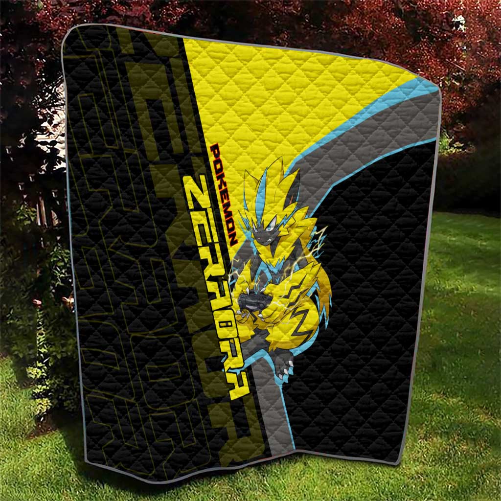 Zeraora Poké Quilt Electric Neon Anime Style