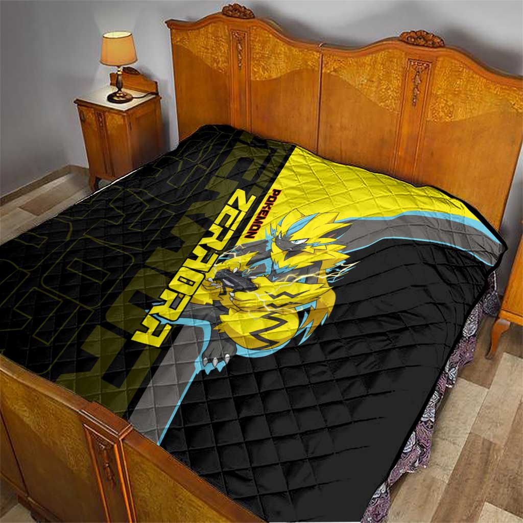 Zeraora Poké Quilt Electric Neon Anime Style