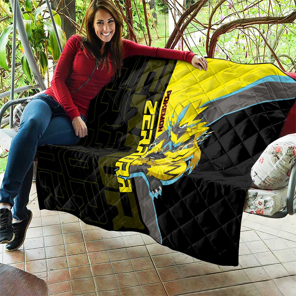 Zeraora Poké Quilt Electric Neon Anime Style