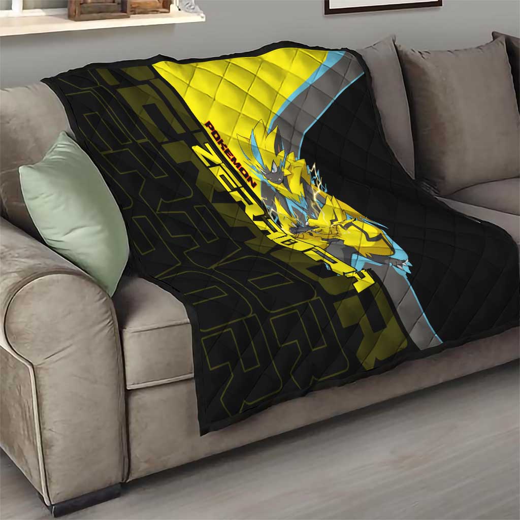 Zeraora Poké Quilt Electric Neon Anime Style