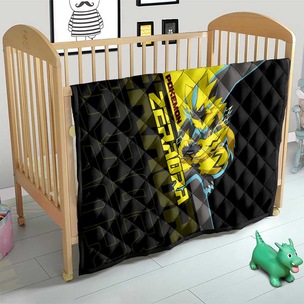 Zeraora Poké Quilt Electric Neon Anime Style