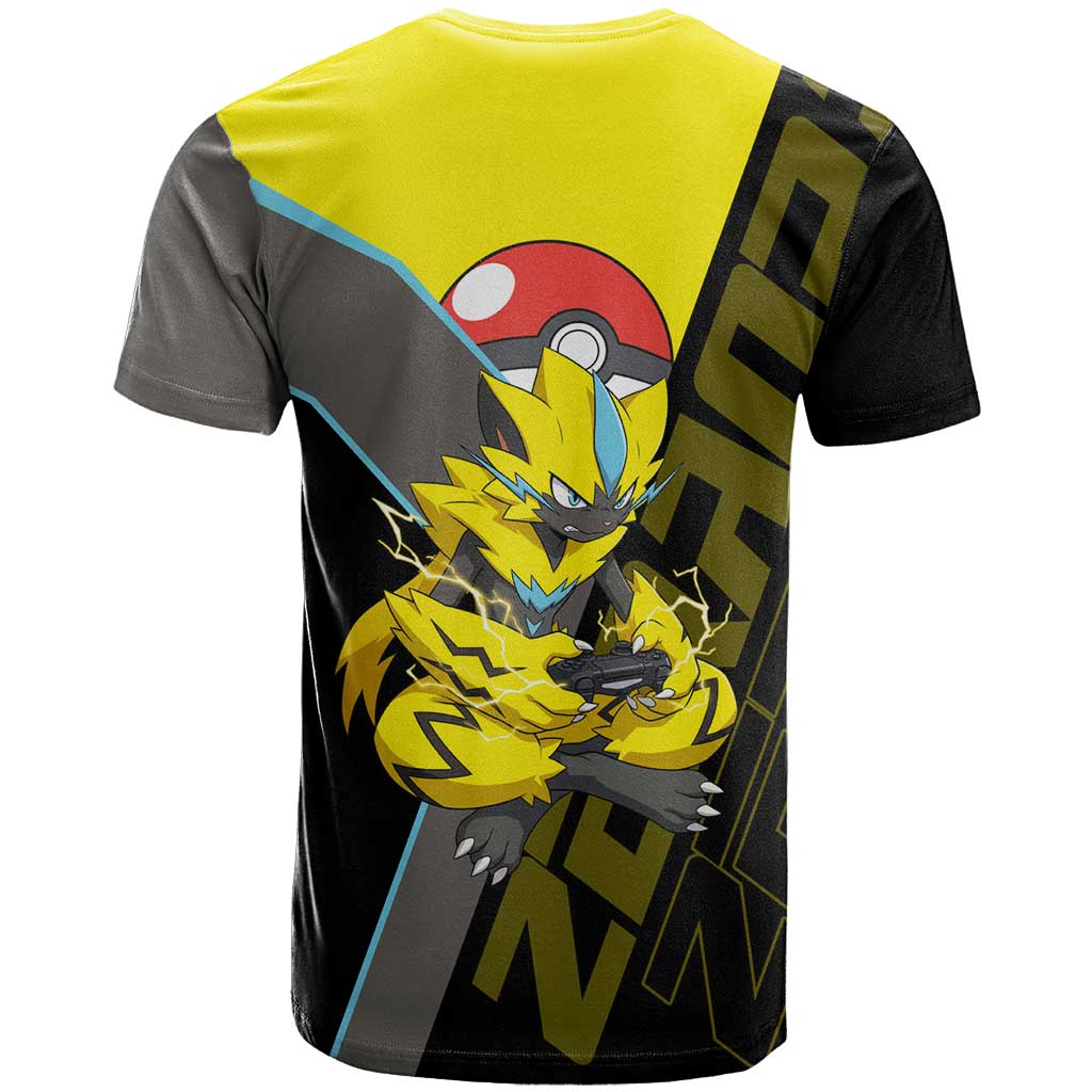 Zeraora Poké T Shirt Electric Neon Anime Style