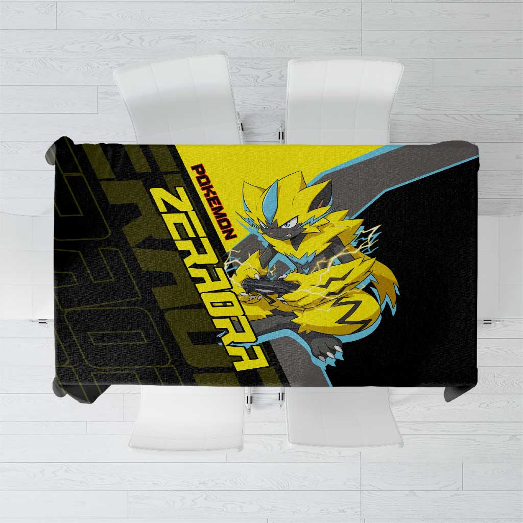 Zeraora Poké Tablecloth Electric Neon Anime Style
