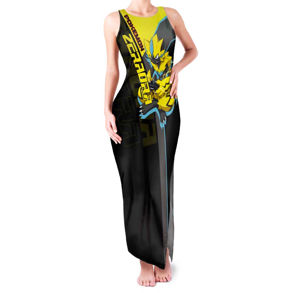 Zeraora Poké Tank Maxi Dress Electric Neon Anime Style