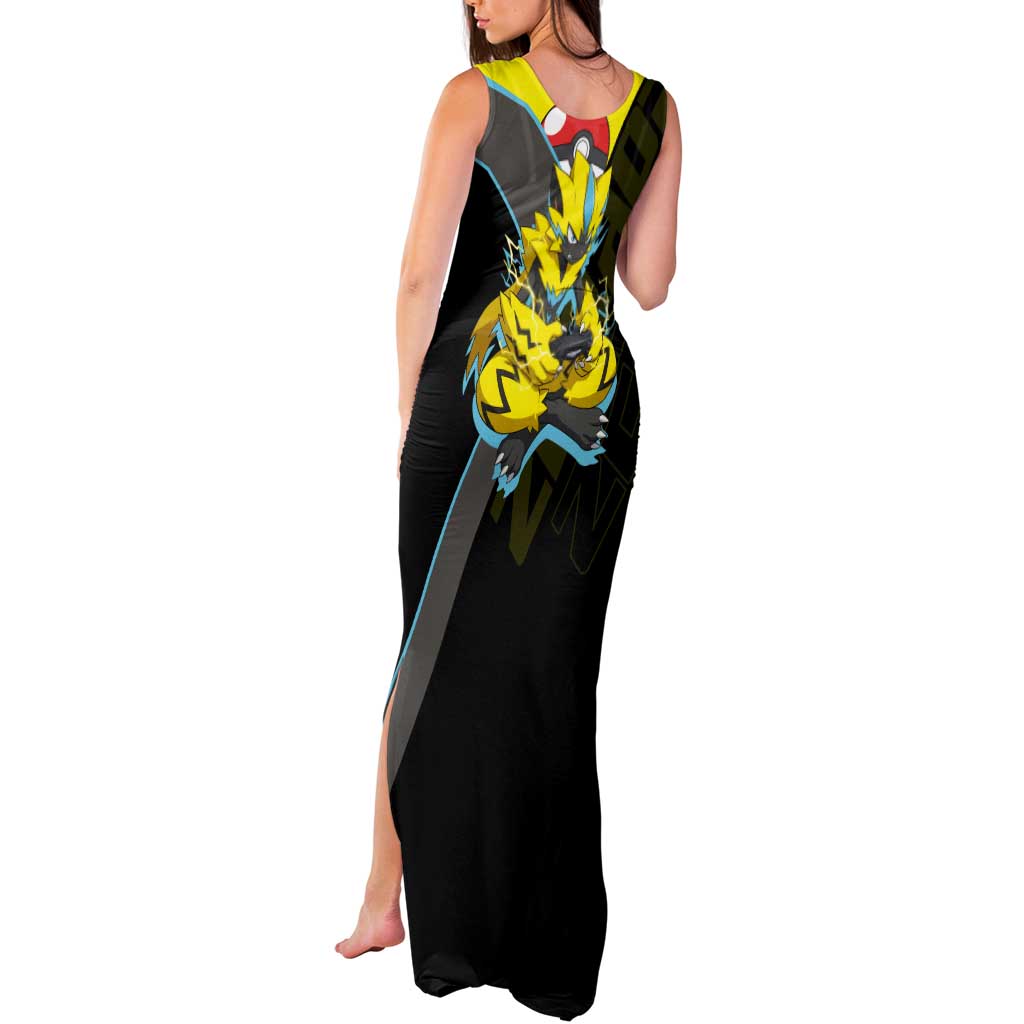 Zeraora Poké Tank Maxi Dress Electric Neon Anime Style