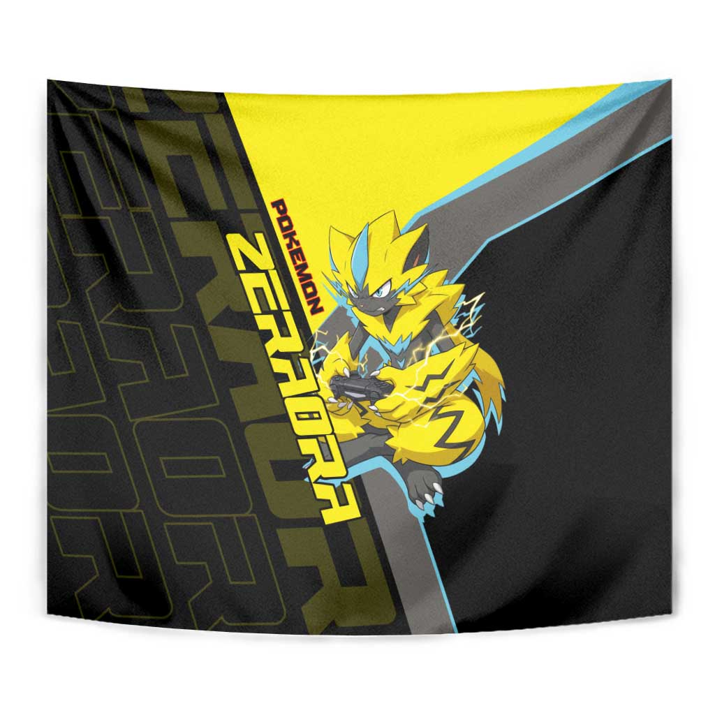 Zeraora Poké Tapestry Electric Neon Anime Style
