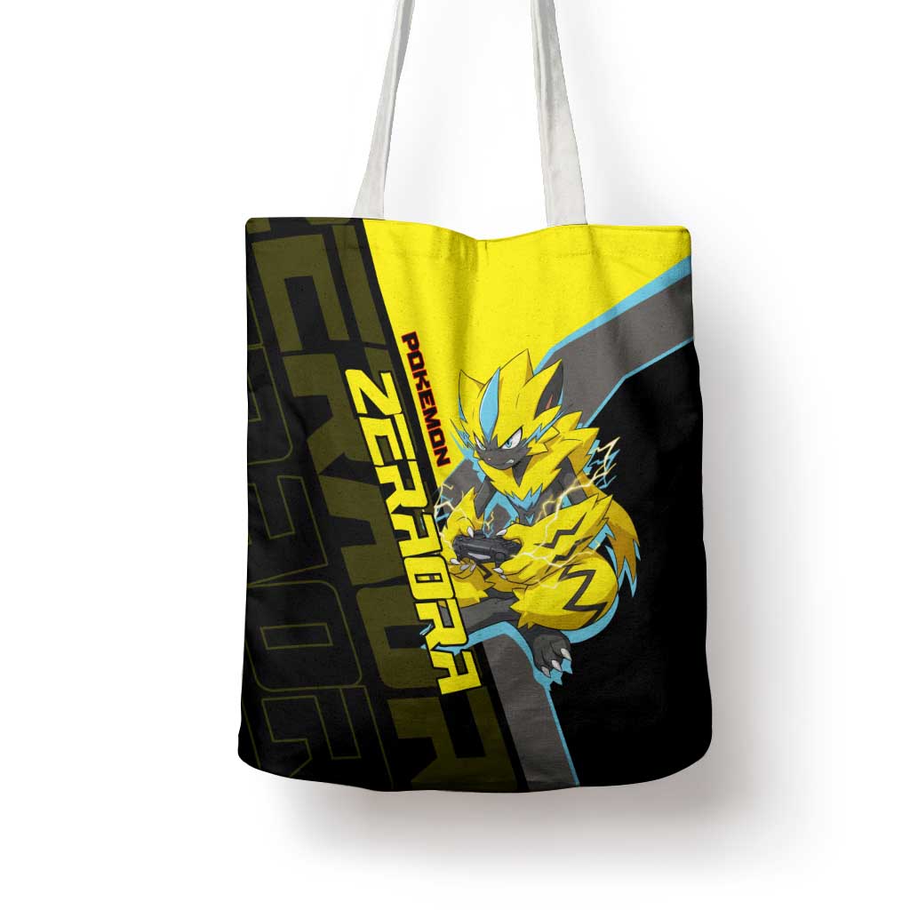 Zeraora Poké Tote Bag Electric Neon Anime Style