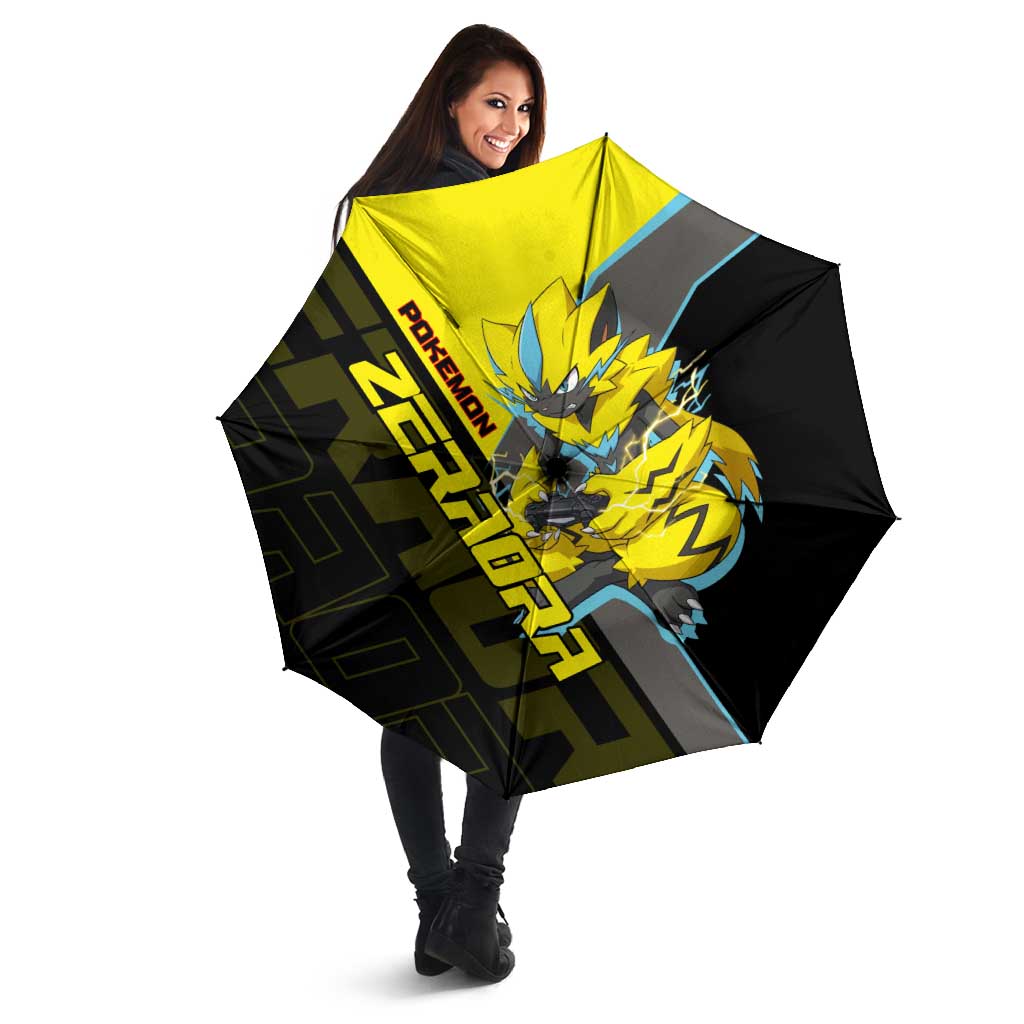 Zeraora Poké Umbrella Electric Neon Anime Style
