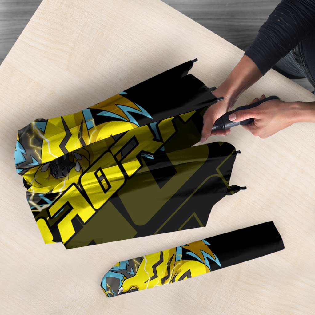 Zeraora Poké Umbrella Electric Neon Anime Style