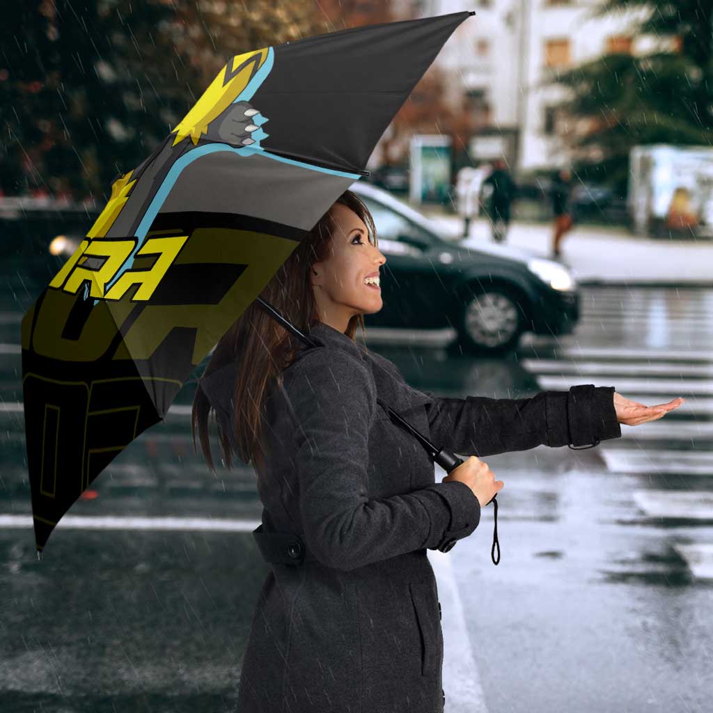 Zeraora Poké Umbrella Electric Neon Anime Style