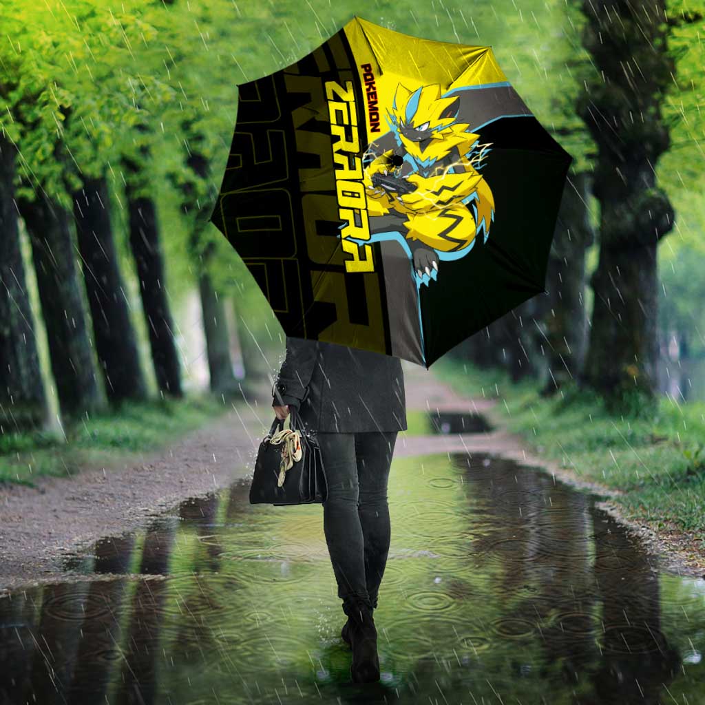 Zeraora Poké Umbrella Electric Neon Anime Style