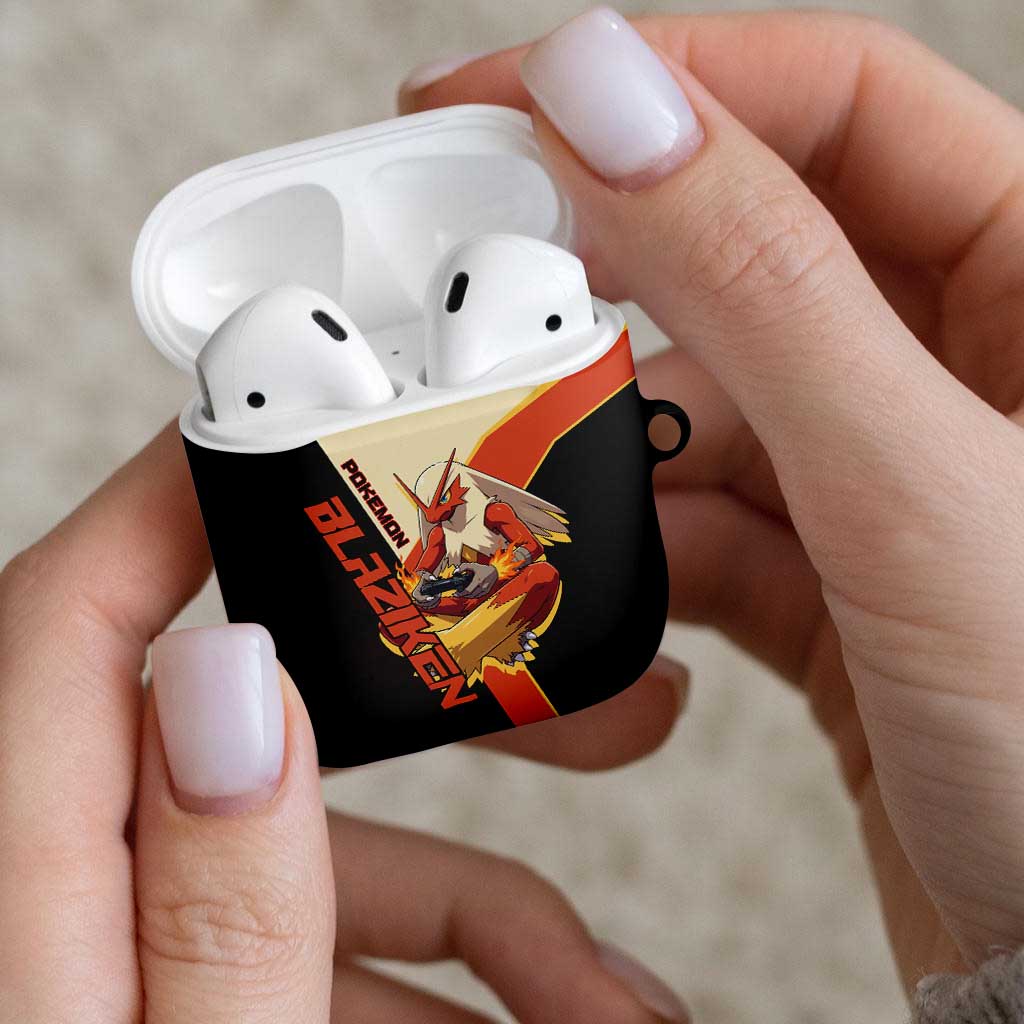 Blaziken Poké AirPods Case Retro Anime Vector Style