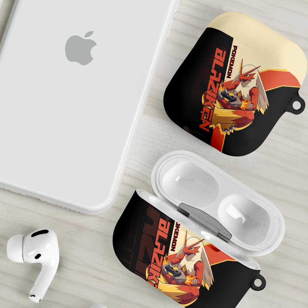 Blaziken Poké AirPods Case Retro Anime Vector Style