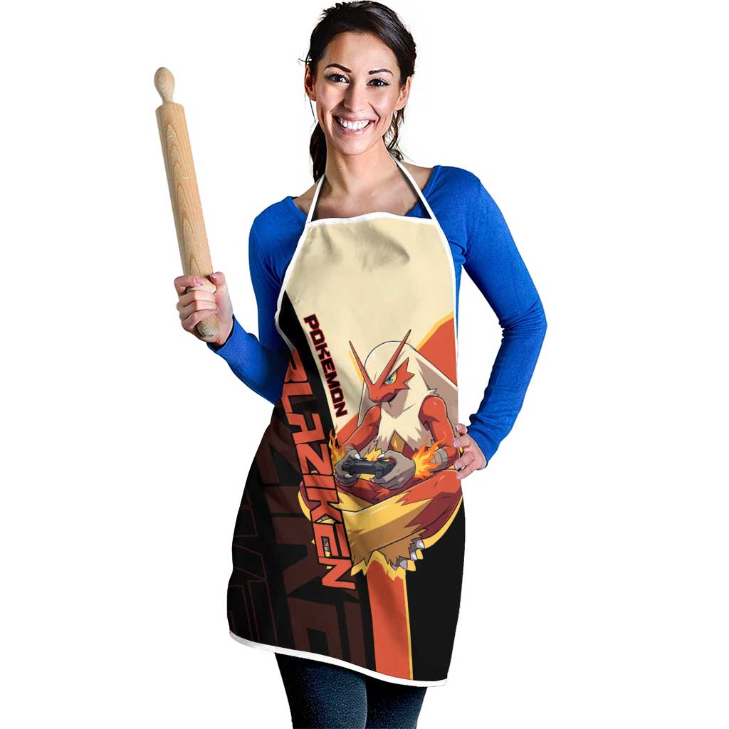 Blaziken Poké Apron Retro Anime Vector Style